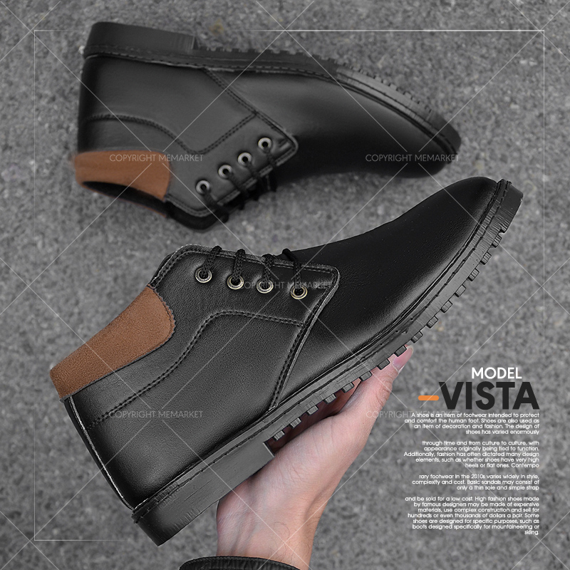 نیم بوت مردانه vista (مشکی)
