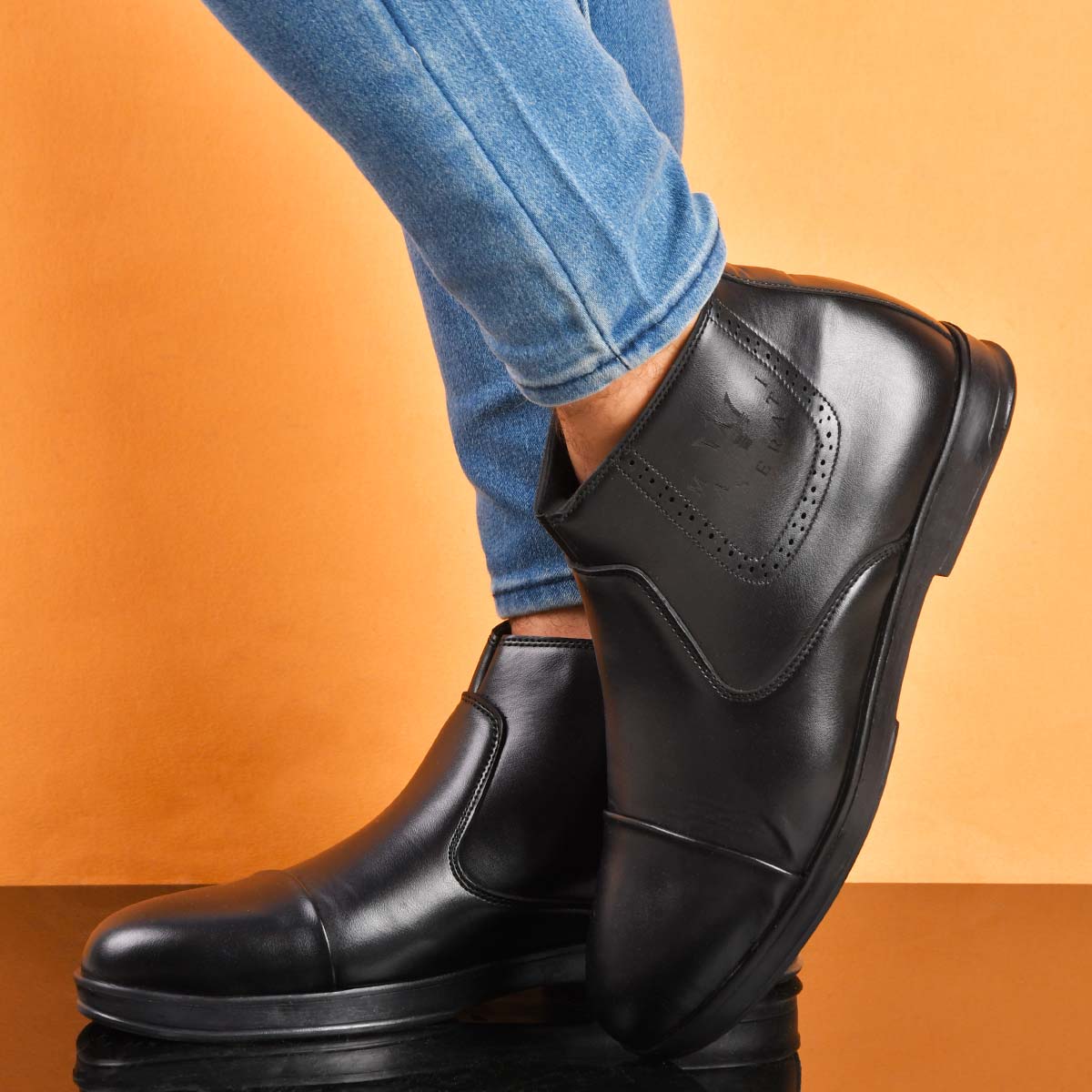 کفش ساقدار زیپدار مردانه مدل Bashok