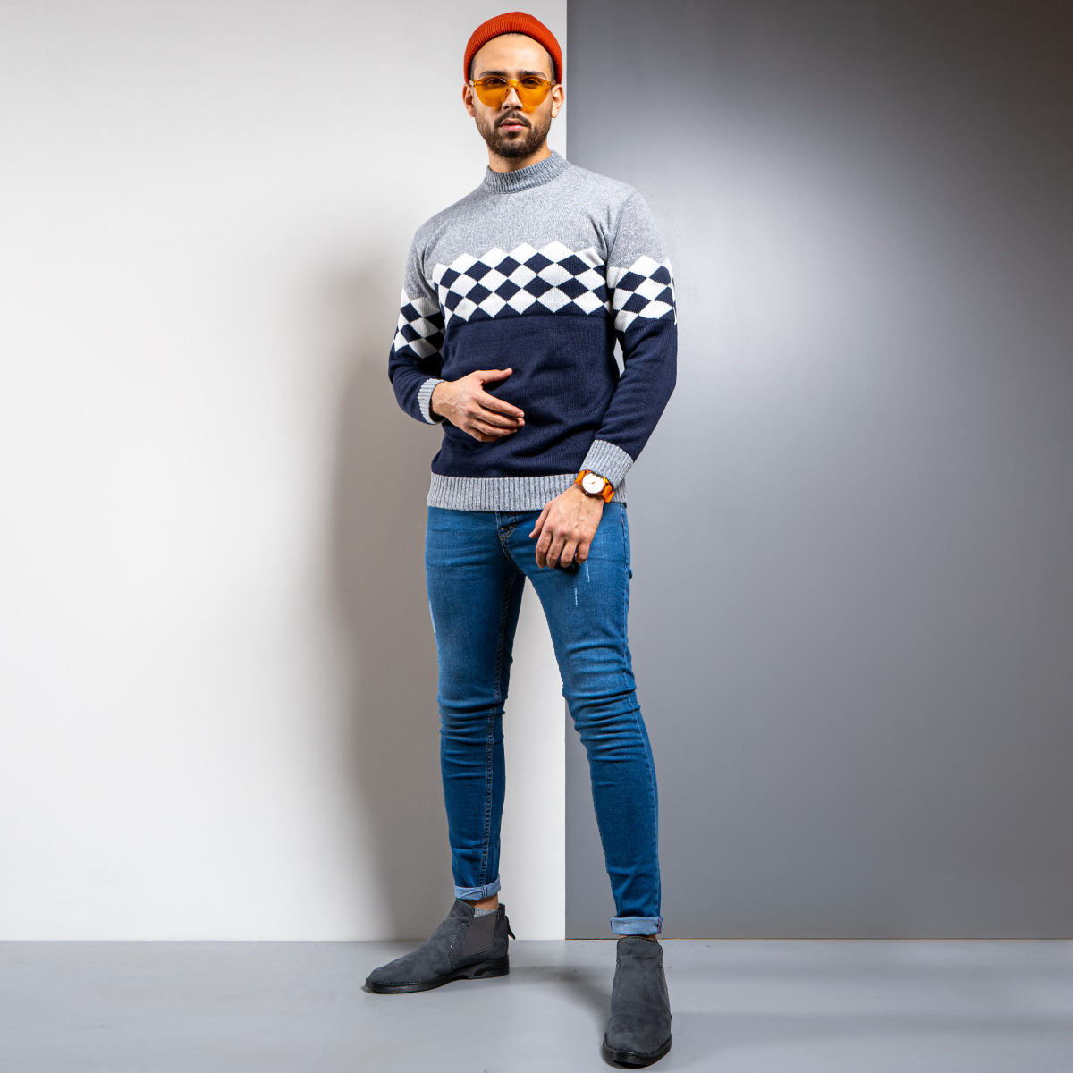 پلیوربافت مردانه مدلArshim