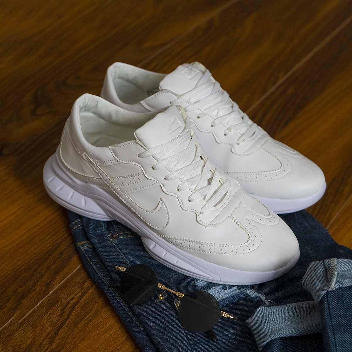 کفش ورزشی مردانه سفید مدل Almond