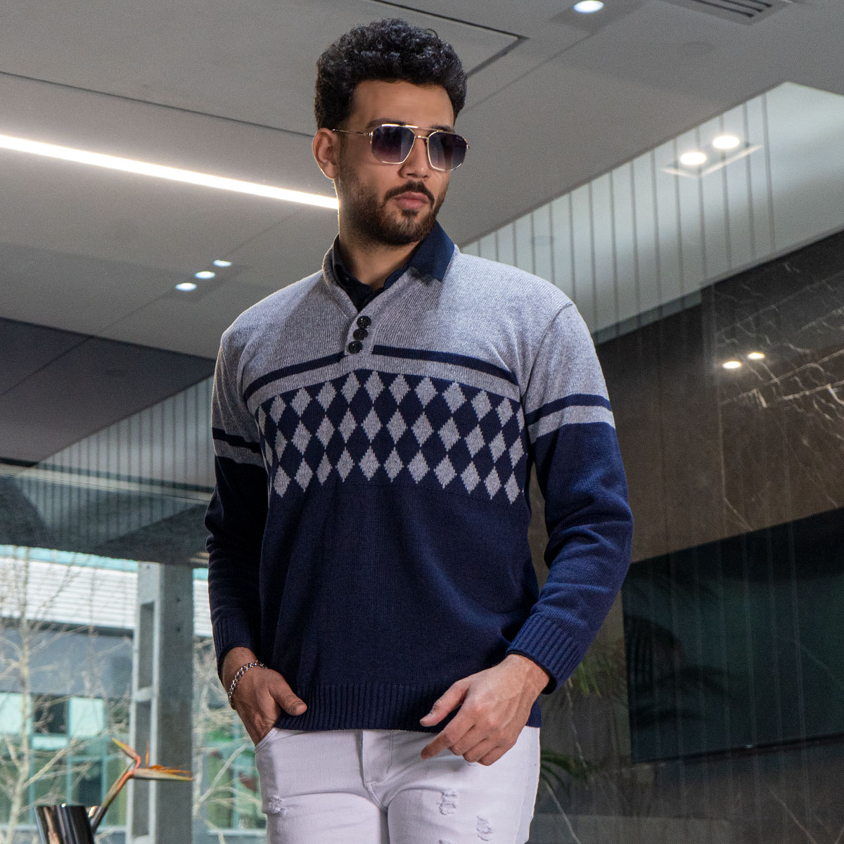 پلیوربافت مردانه مدل Ariste