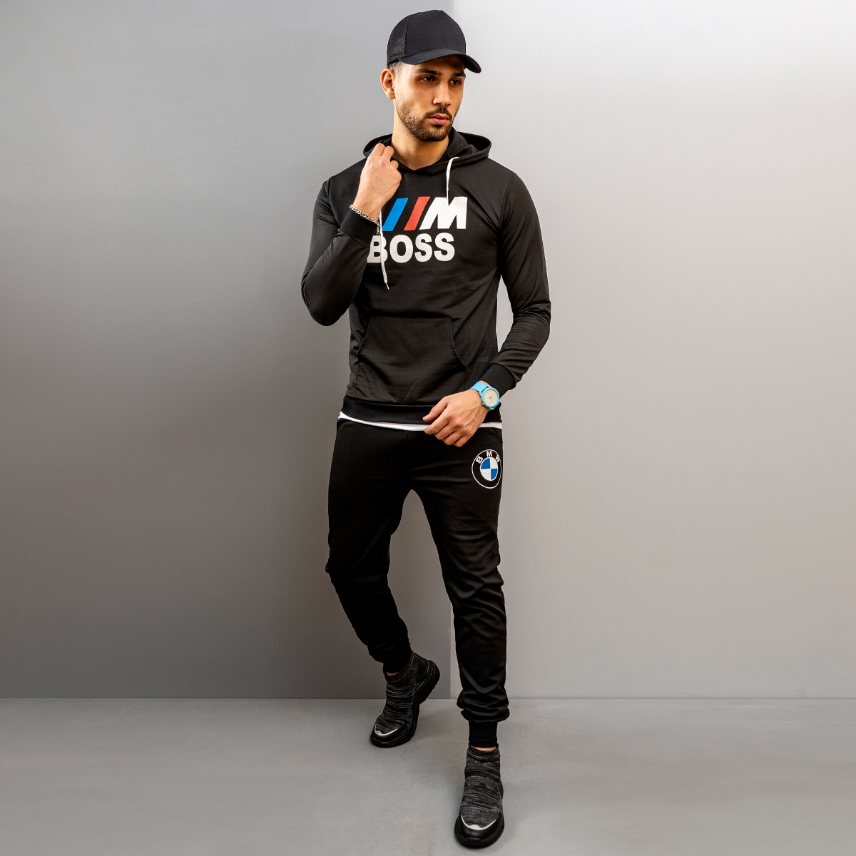 ست سوئیشرت شلوار BMW مردانه مدل Varen