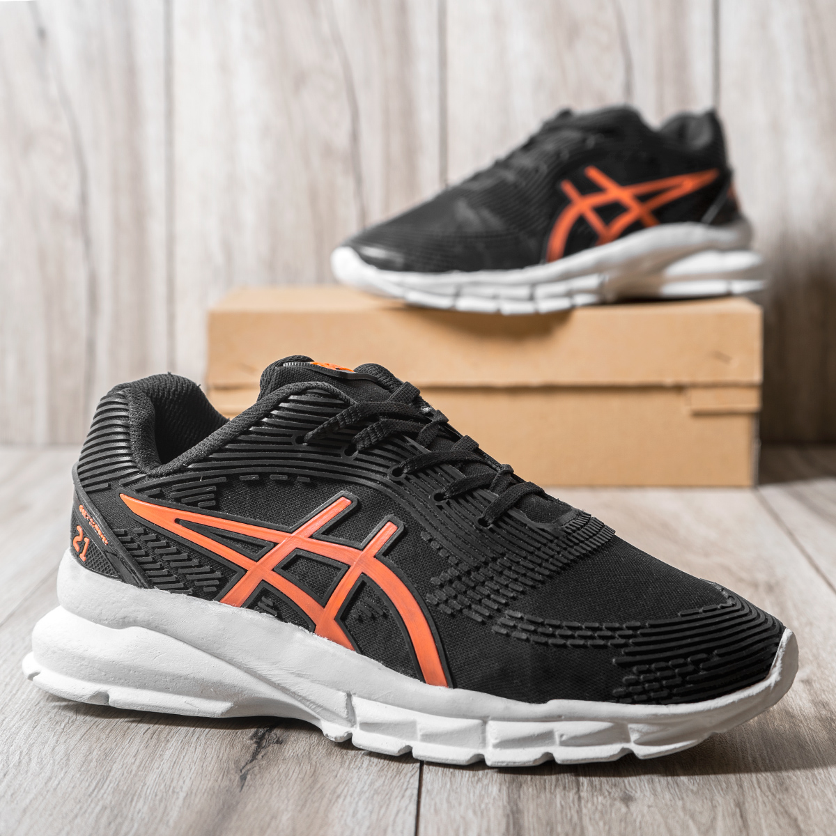 کفش ورزشی اسیکس مردانه مشکی مدل JAVER