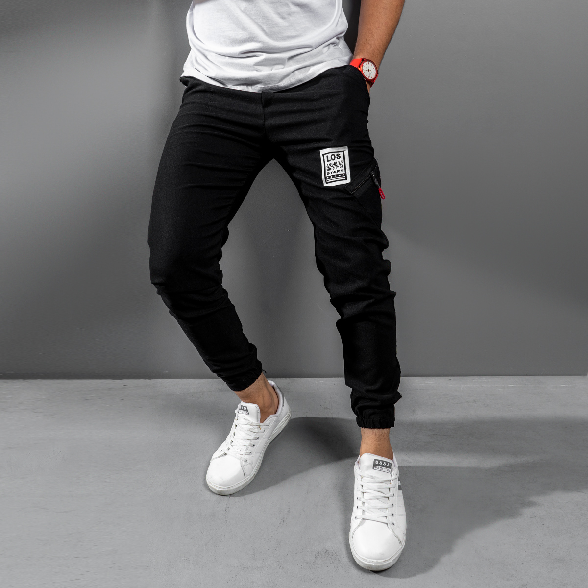 شلوار اسلش Los مردانه مشكي مدل kilin