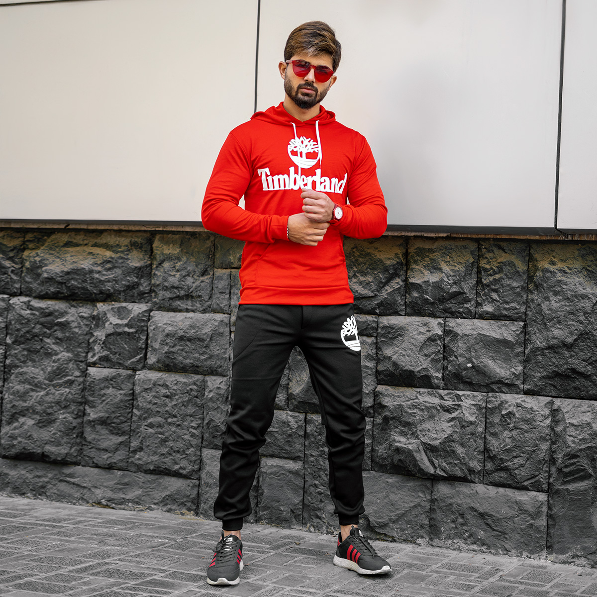 ست هودی شلوار timberland مردانه مدل Z116