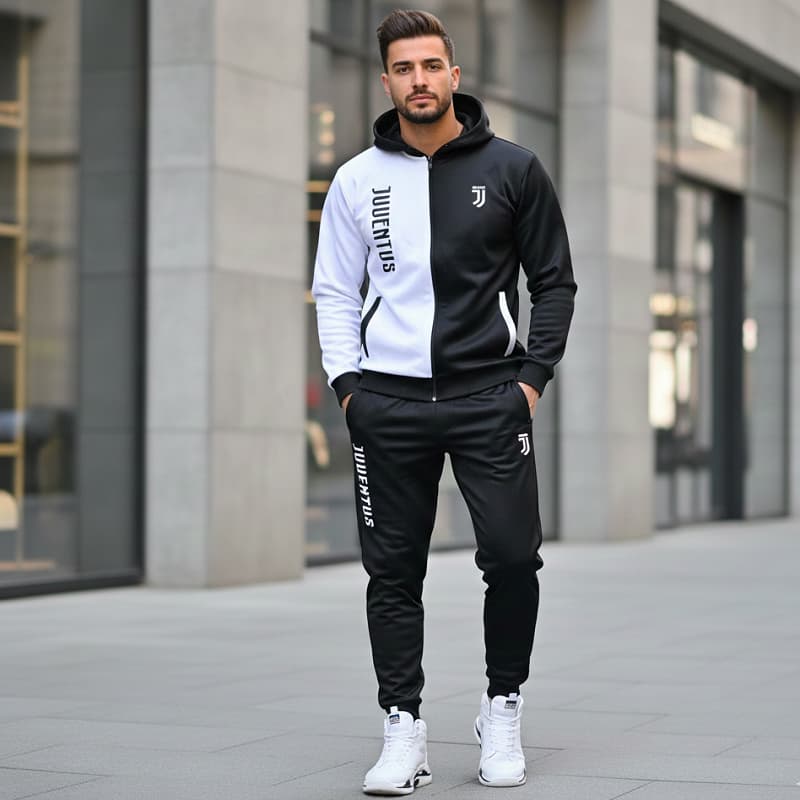 ست سوییشرت شلوار یوونتوس مردانه مدل TOPAN