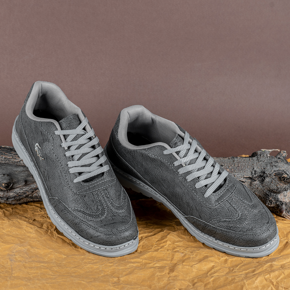 کفش تخت LACOSTE مردانه طوسی مدلHeron