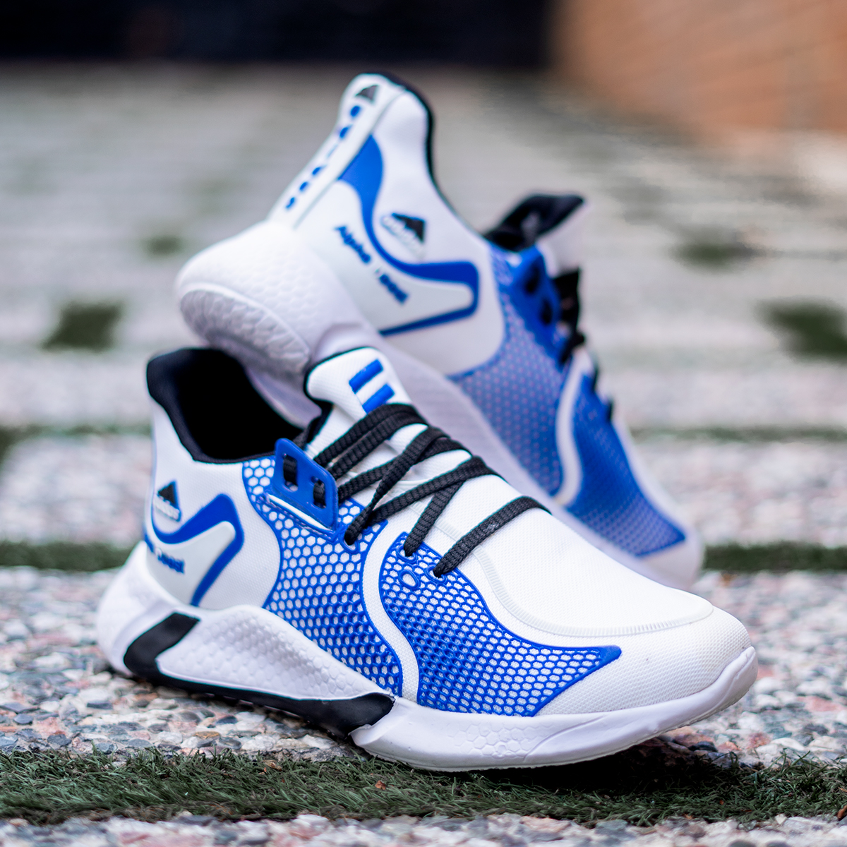 کفش ورزشی مردانه سفید آبی مدل Arang