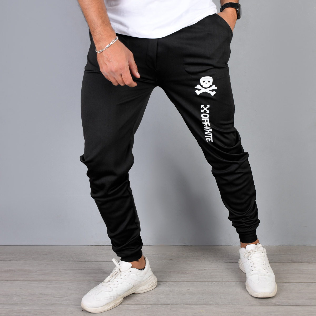 شلوار اسلش (T) مردانه مدل Offwhite