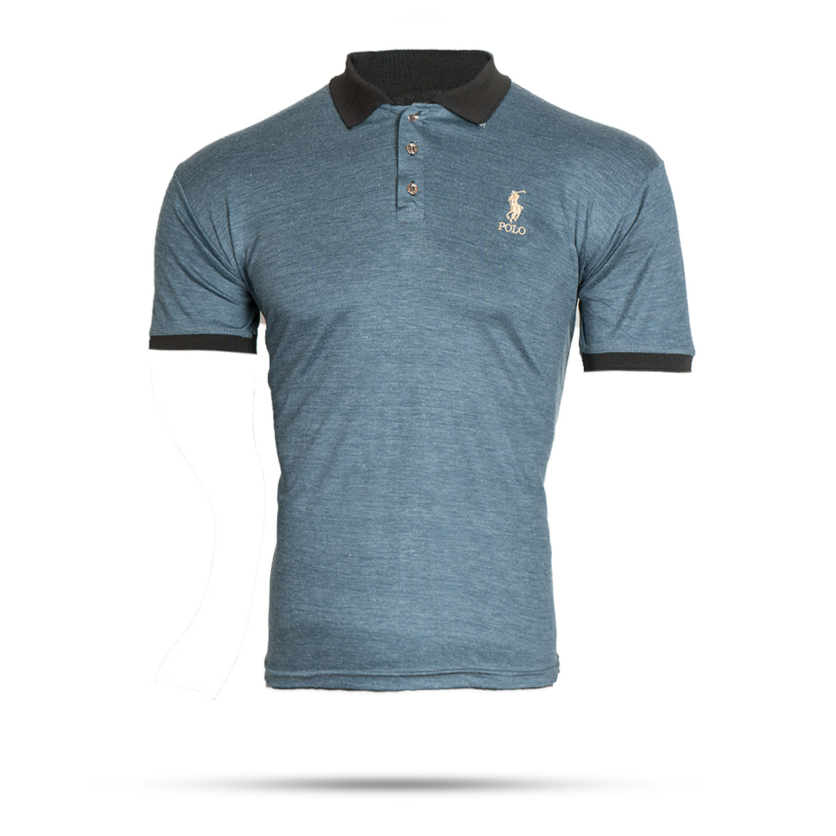 تیشرت Polo سبز آبی مردانه مدل kemil