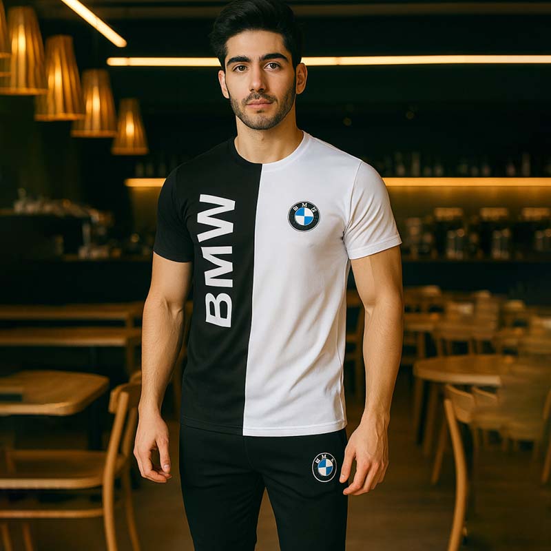 ست تیشرت شلوار bmw مردانه مدل Noman