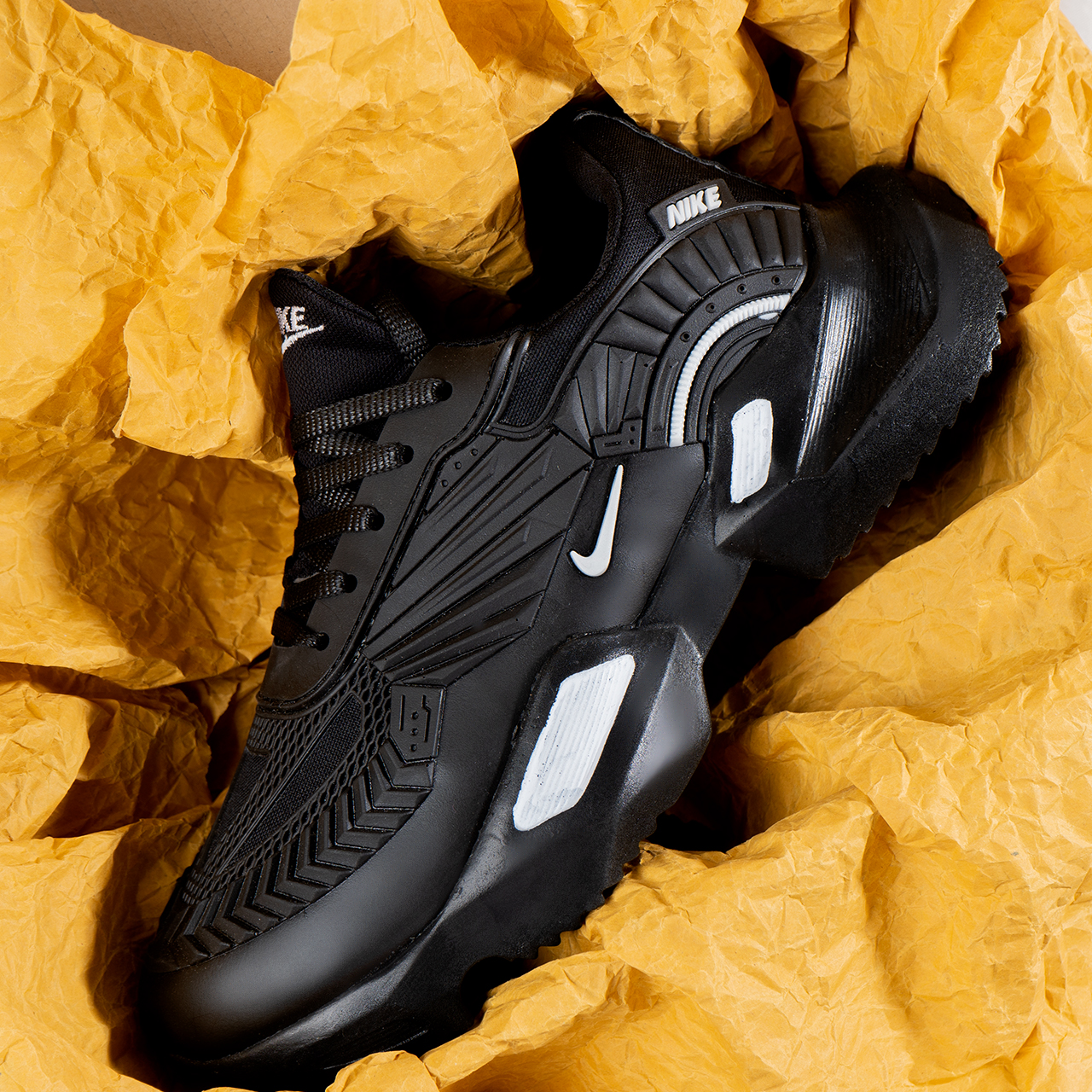 کفش مردانه نایک مشکی سفید مدل FANTON