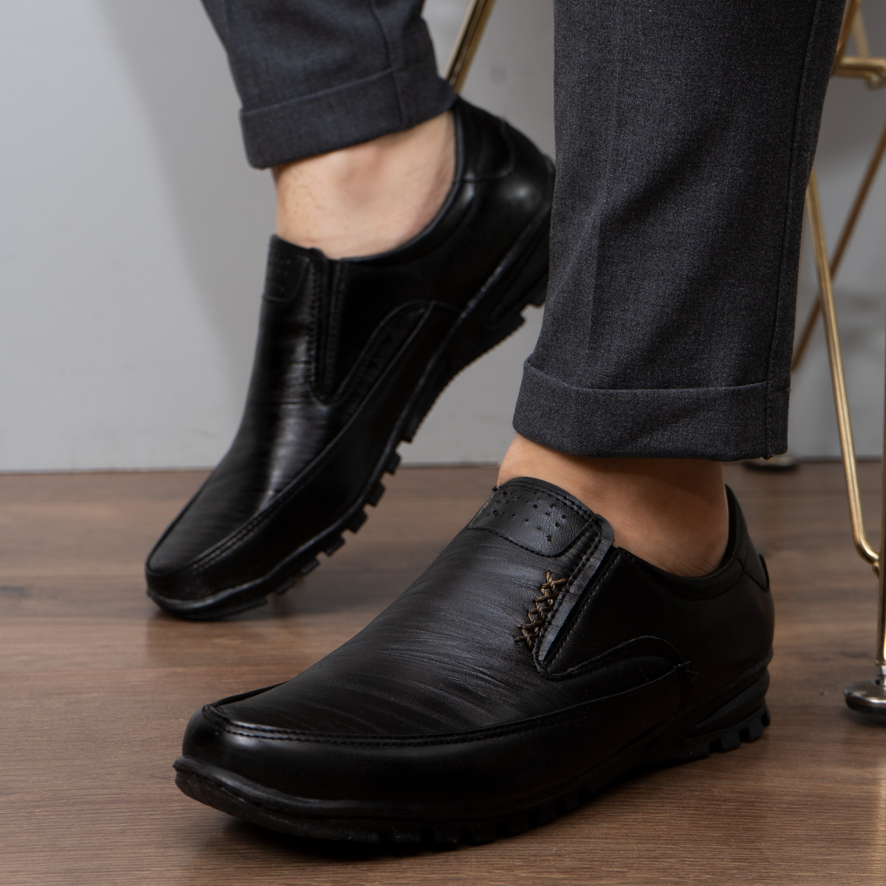 کفش رسمی مشکی مردانه مدل Hadi