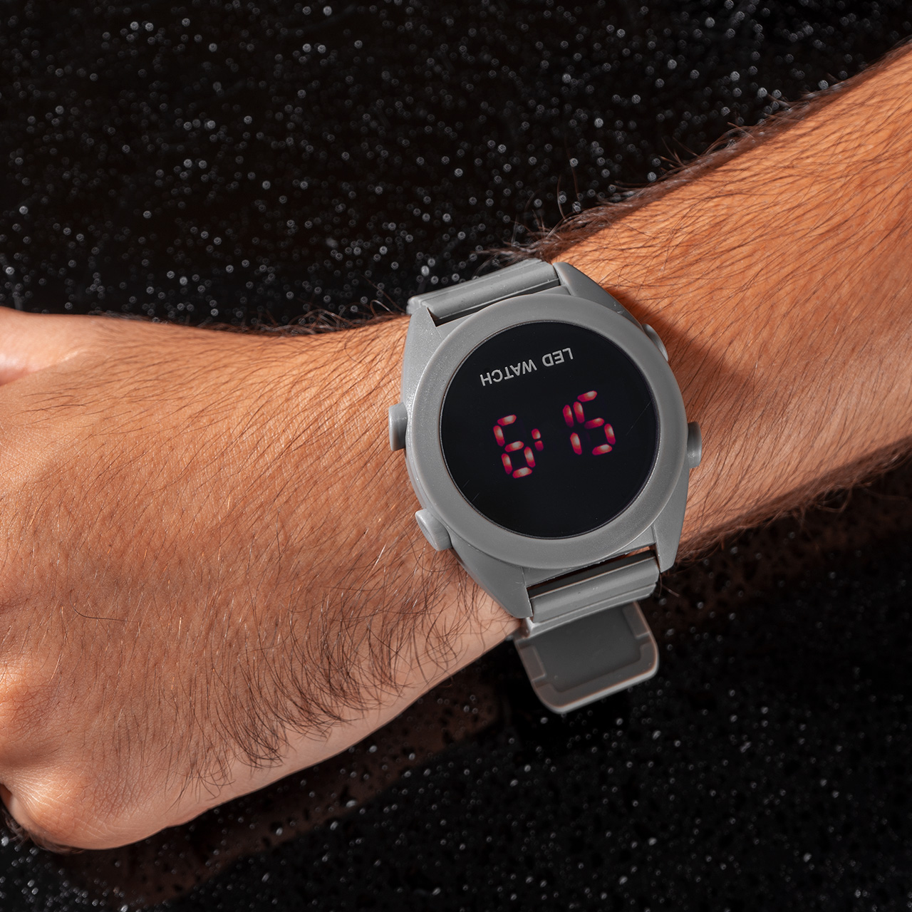 ساعت دیجیتال LED طوسی مدل M22