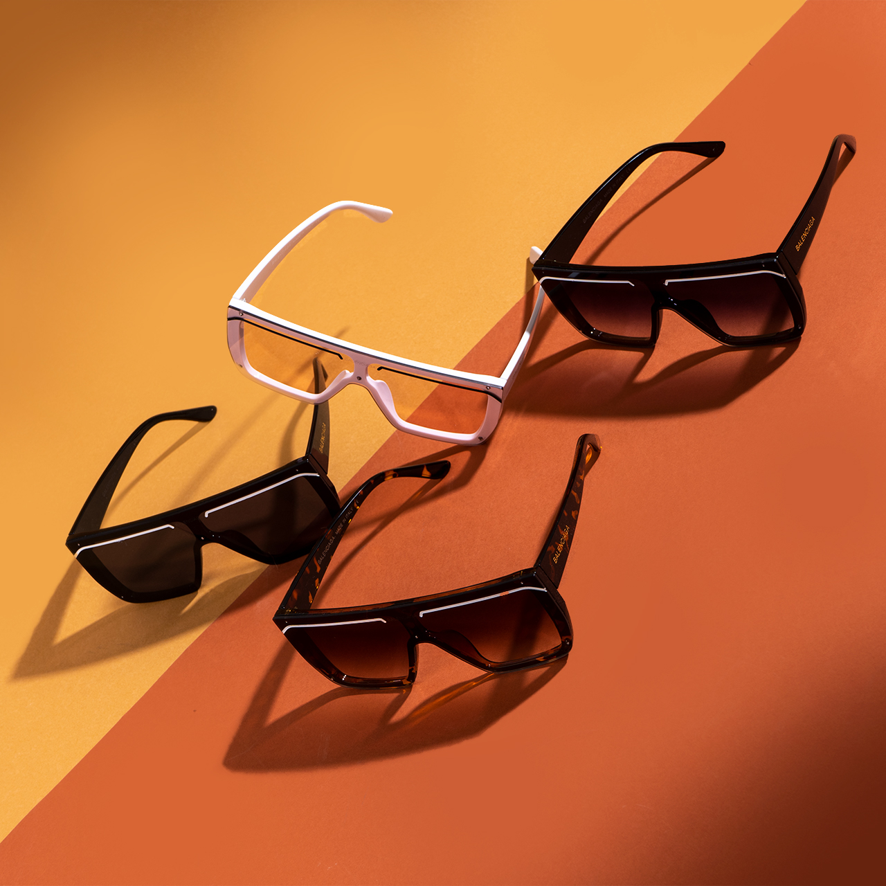 عینک آفتابی صورتی مدل balenciaga