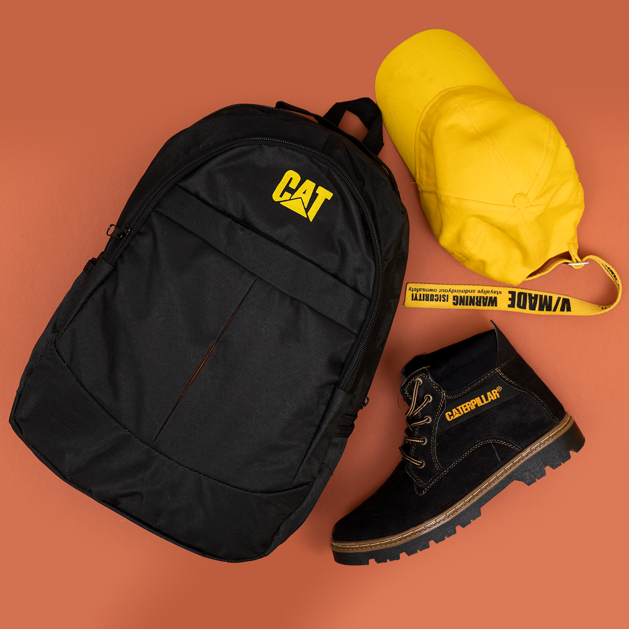 کوله پشتی مشکی CAT مدل Peyman