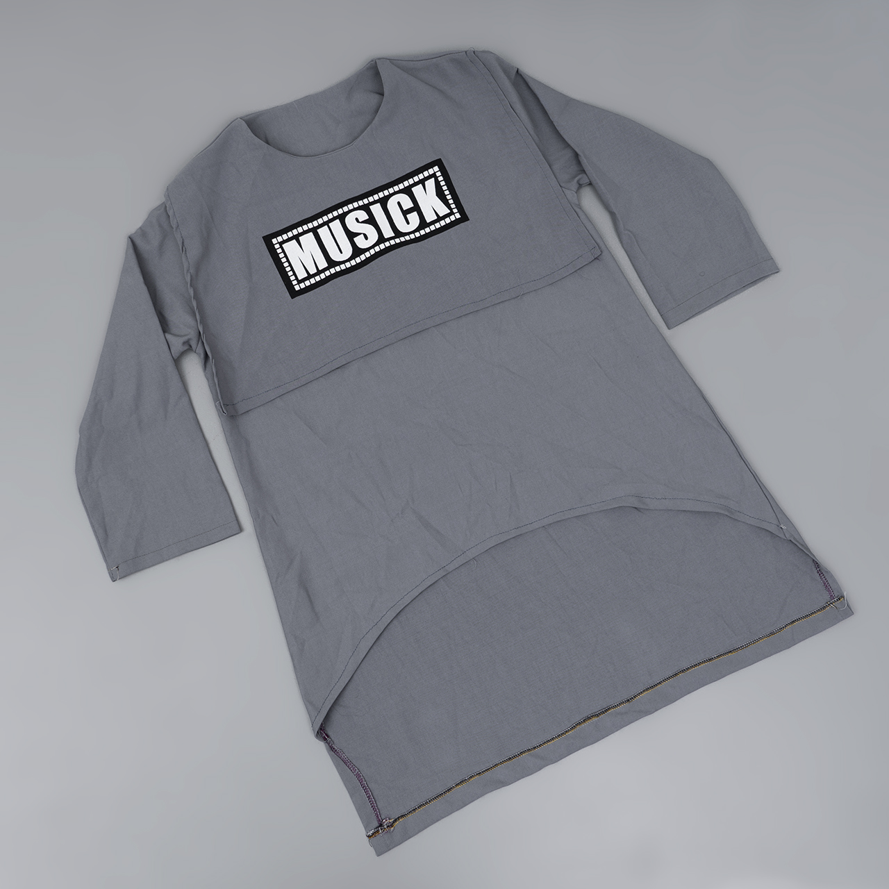 هودی دخترانه طوسی مدل X162