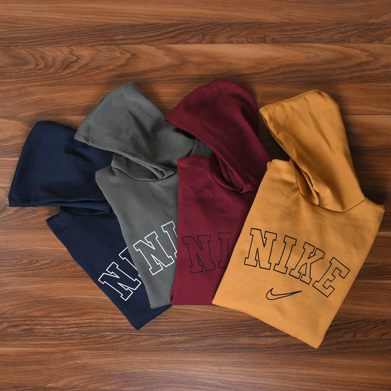 هودی مردانه نایک سبزآبی مدل TEMPA