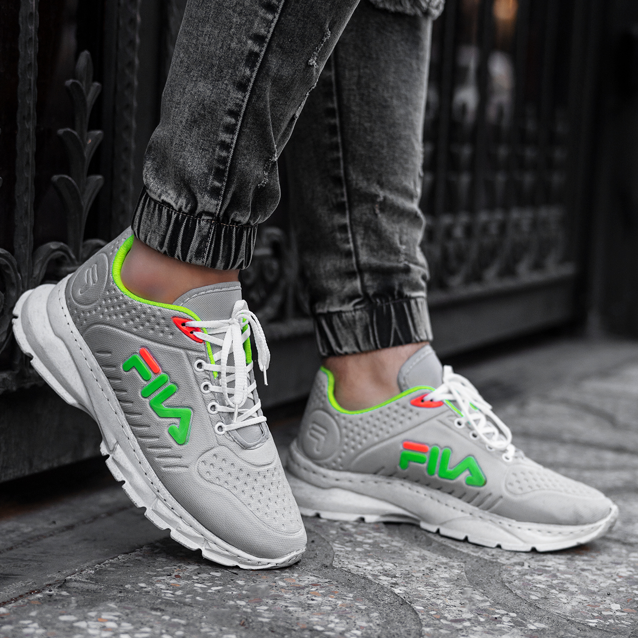 کفش ورزشی (T) فیلا طوسی روشن مردانه مدلRibo