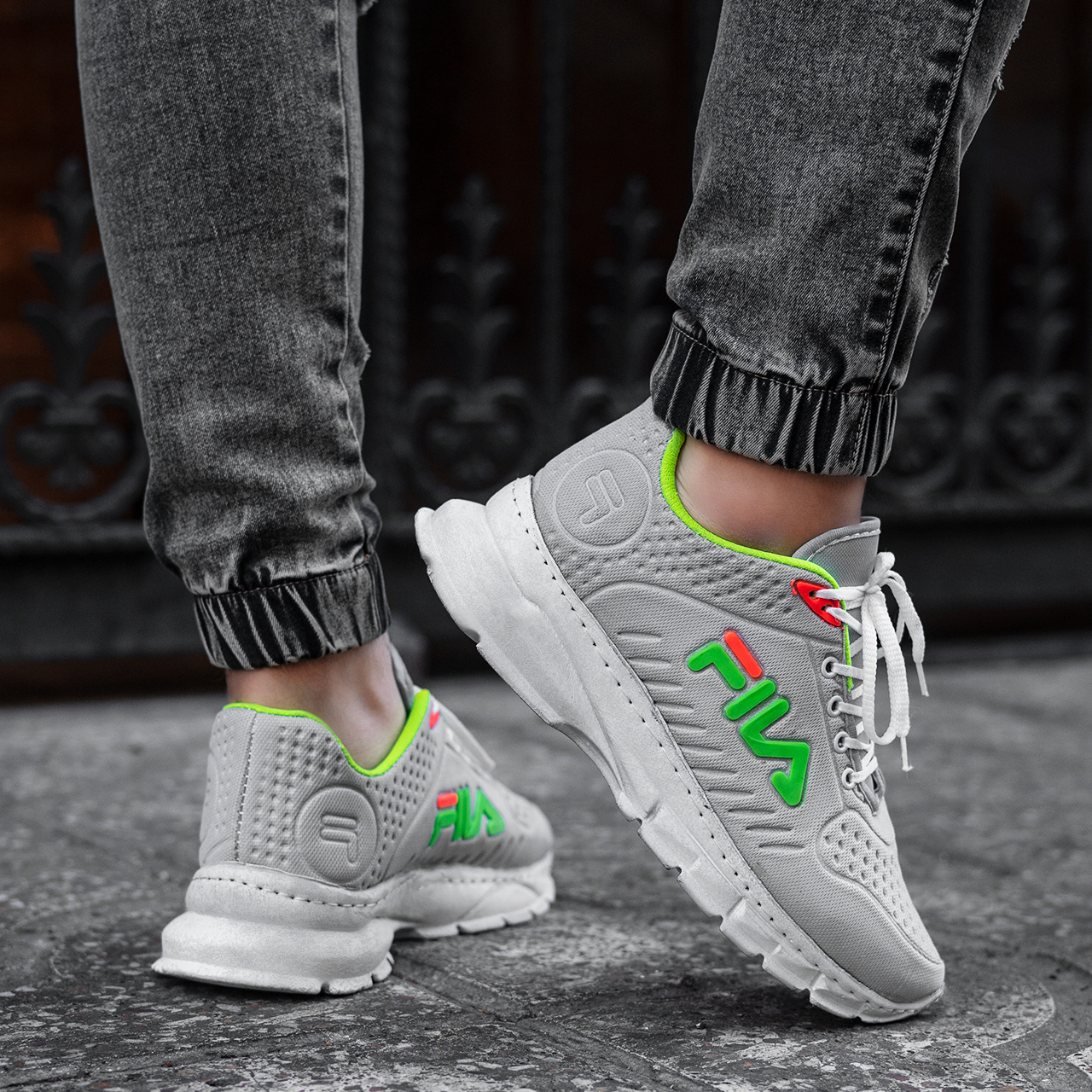 کفش ورزشی (T) فیلا طوسی روشن مردانه مدلRibo