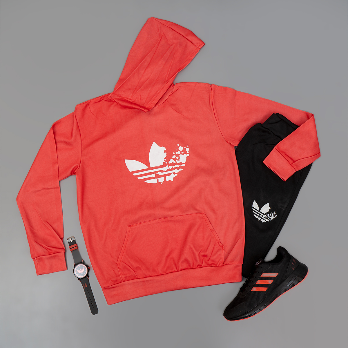 ست هودی شلوار مردانه آدیداس مدل Banio