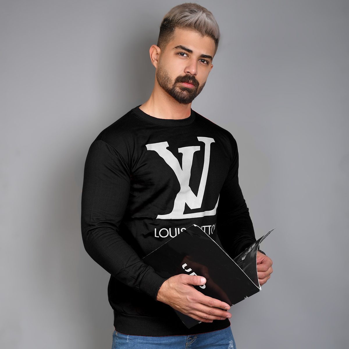 دورس مردانه LV مشکی مدل Adrian