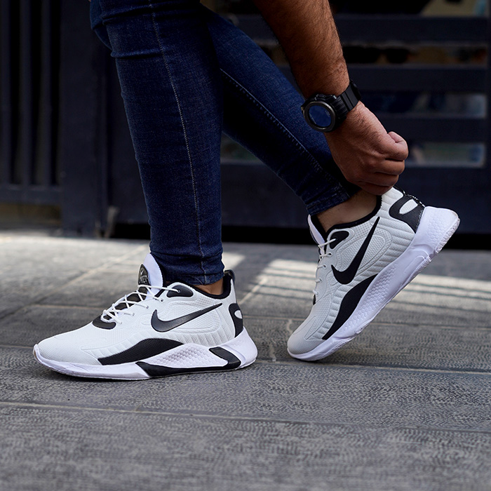 کفش ورزشی Nike مردانه سفیدمشکی مدل B709
