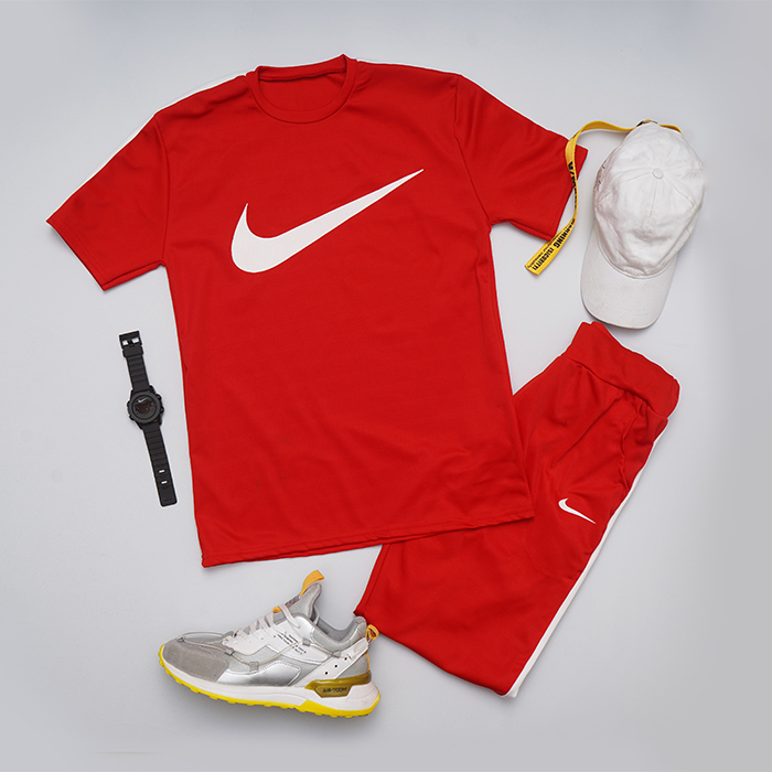 ست تیشرت شلوار قرمز مدل Radman