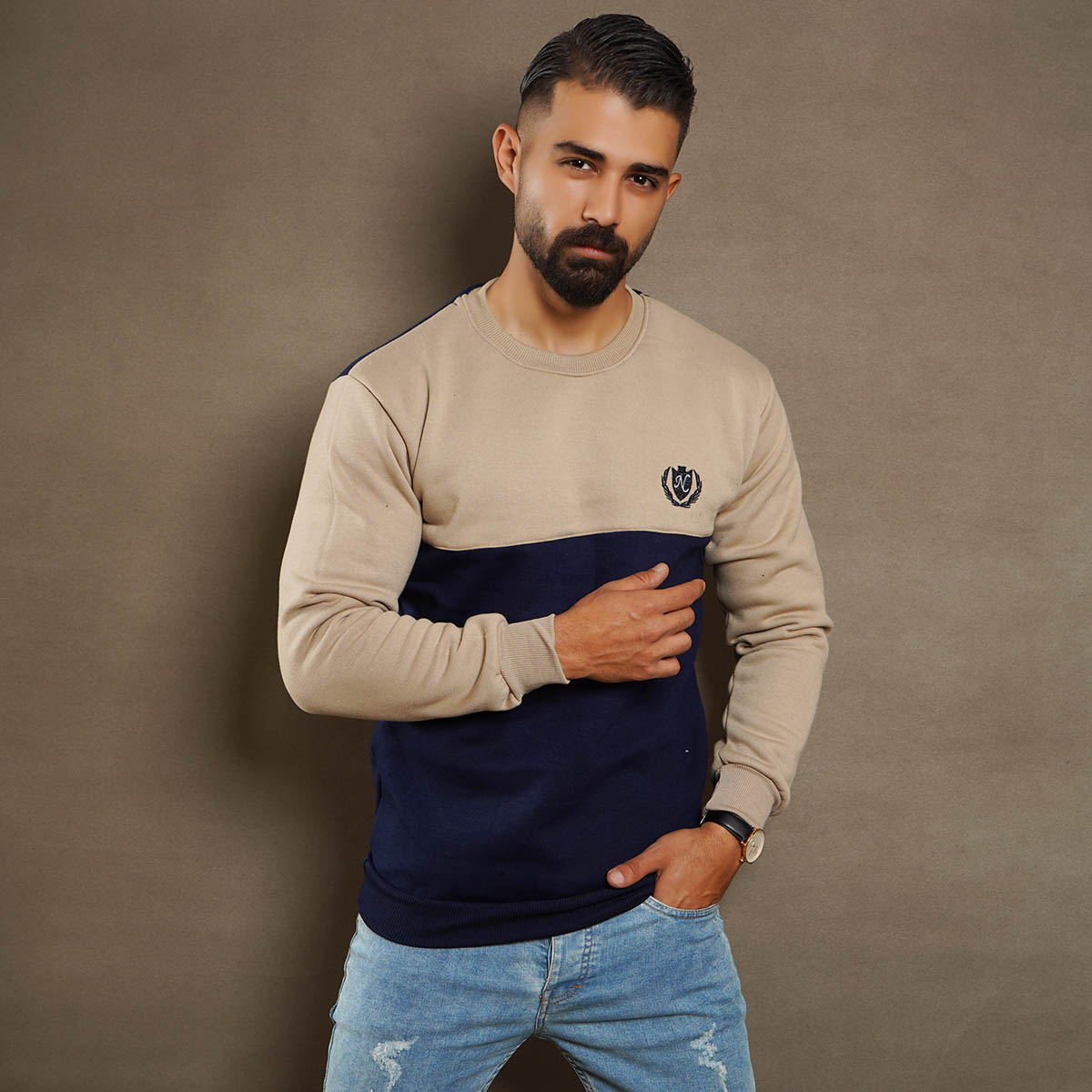 دورس کرم سرمه ای مردانه مدل ARSHAN