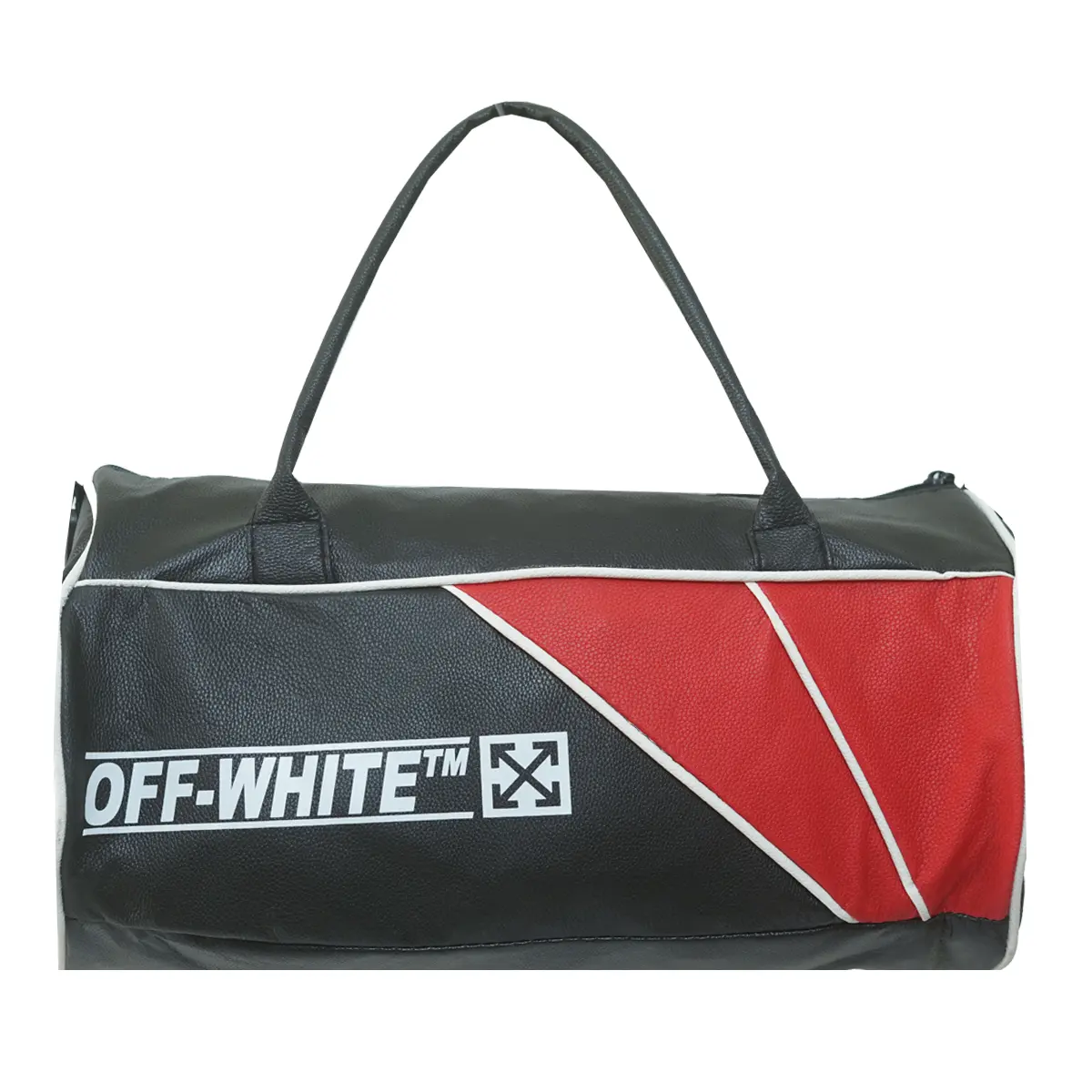 کیف ورزشی off-white مشکی قرمز مدل F90