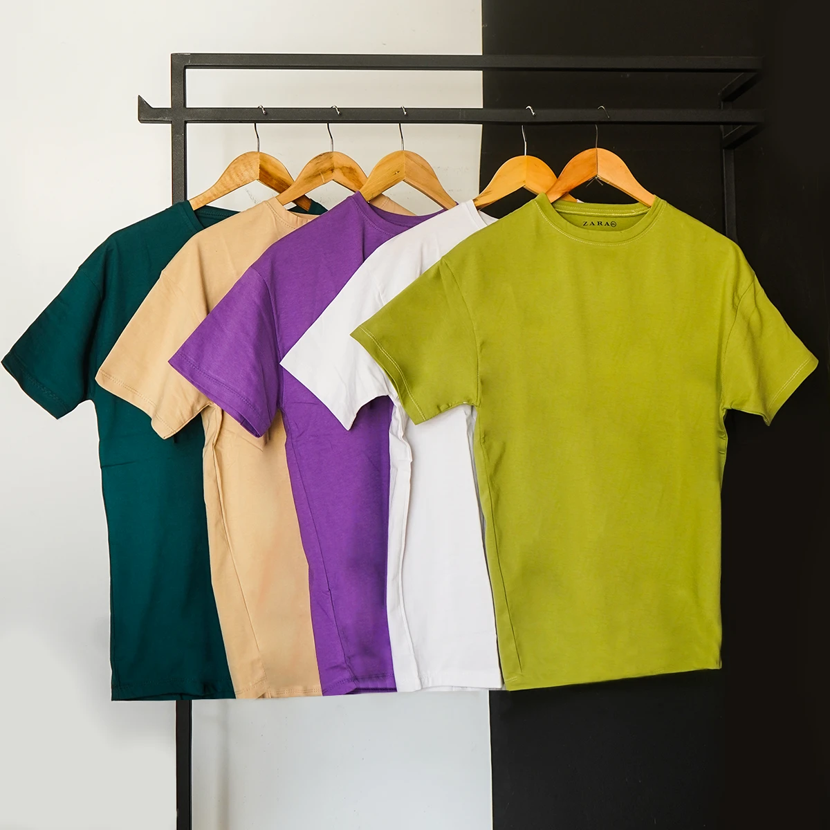 تیشرت ساده بنفش مردانه مدل Vala