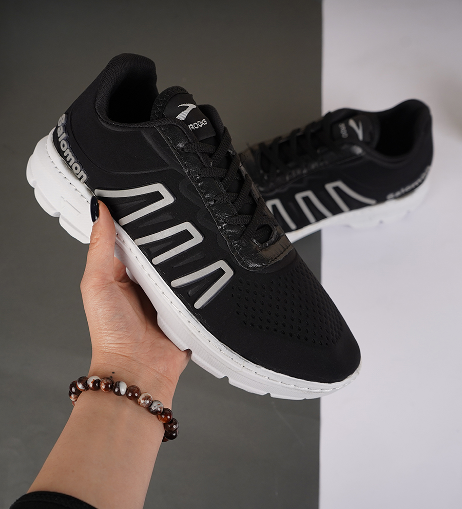 کفش ورزشی مردانه سالامون مشکی طوسی مدل U200