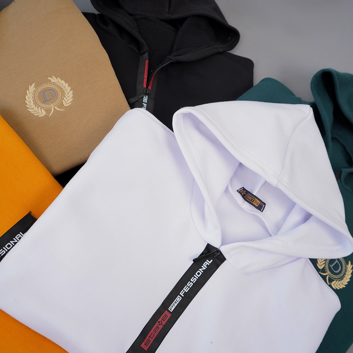 هودی مردانه طرح D مشکی مدل Parham