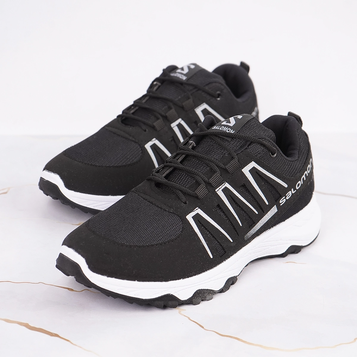 کفش ورزشی مردانه مشکی سفید Salomon مدل BAHRAM