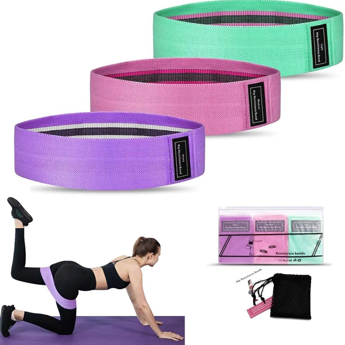 کش مینی لوپ پارچه ایی سه مقاومت( 3 عددی)