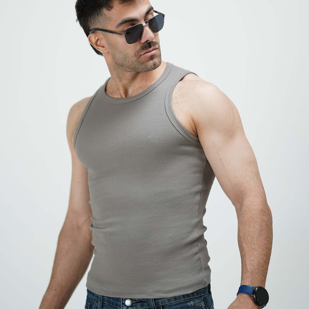 تنگ تاپ طوسی