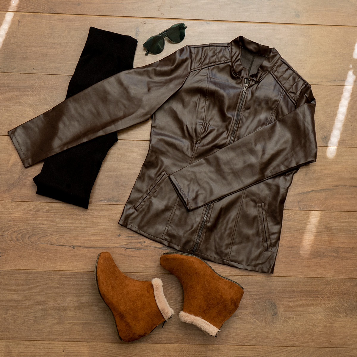 کت تک چرم دخترانه مدل Hanie