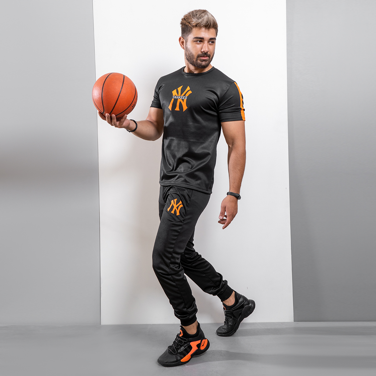 ست تیشرت شلوارYankees مردانه مدل Nayan