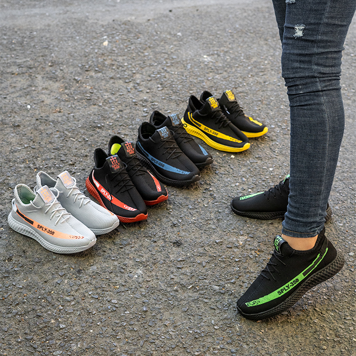 کفش ورزشی Sply-350 مردانه مشکی زرد مدلYogi