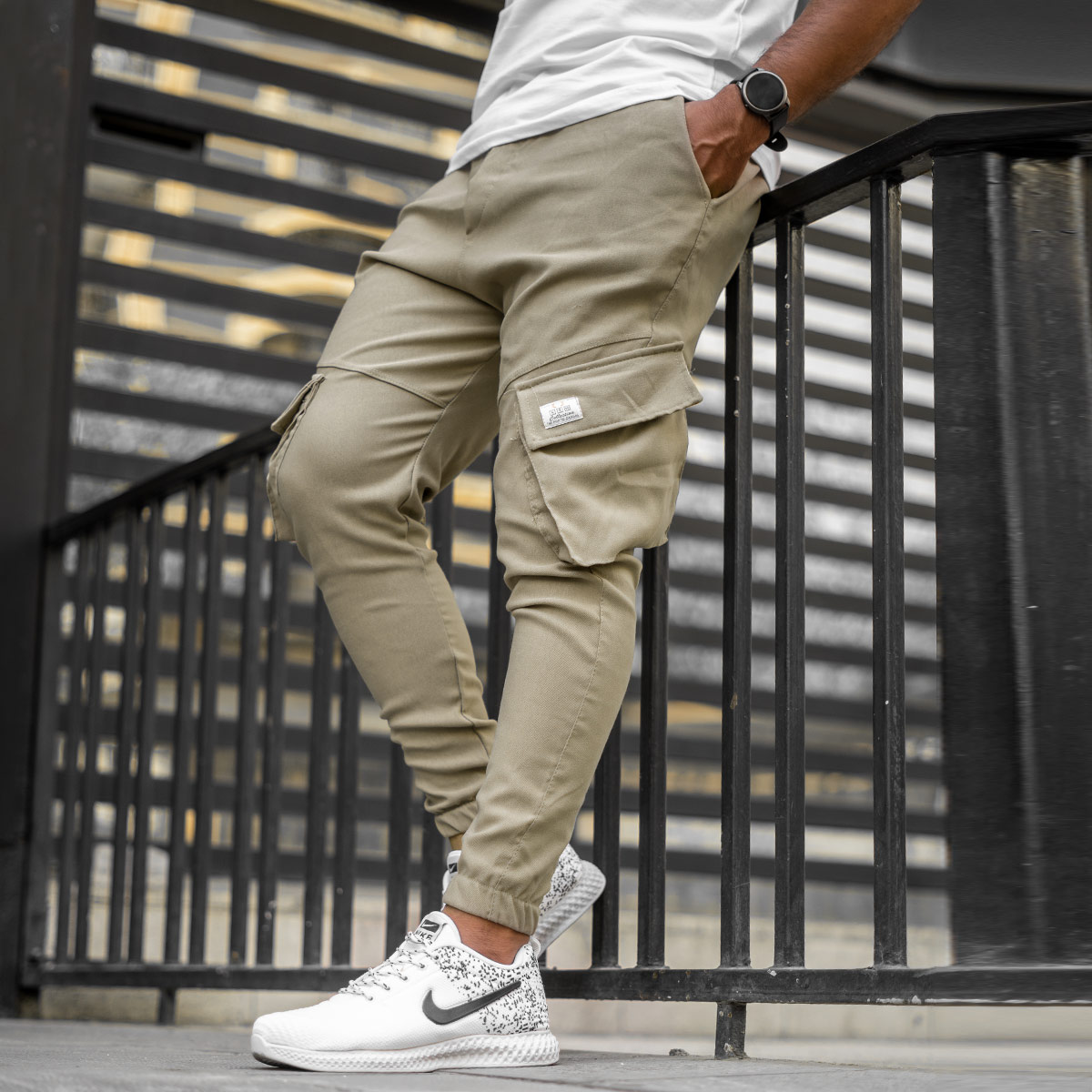 شلوار اسلش کرم مردانه مدل Potin